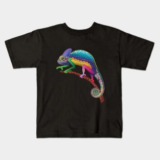 Chameleon Fantasy Rainbow Colors Kids T-Shirt
